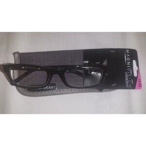 Magnivision by Foster Grant Reading Glasses  Black With Case +2.50 New